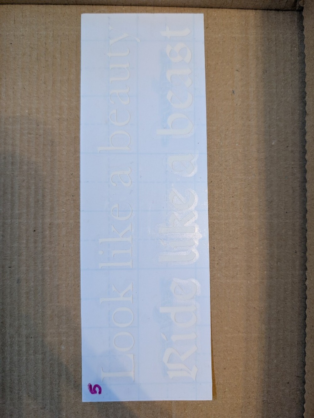 Decal "Look Like A Beauty Ride Like A Beast"